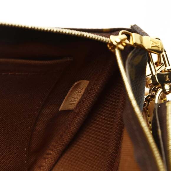 Louis Vuitton Multi Pochette Accessoires Monogram Pink Shoulder Bag Brown - Picture 10 of 12